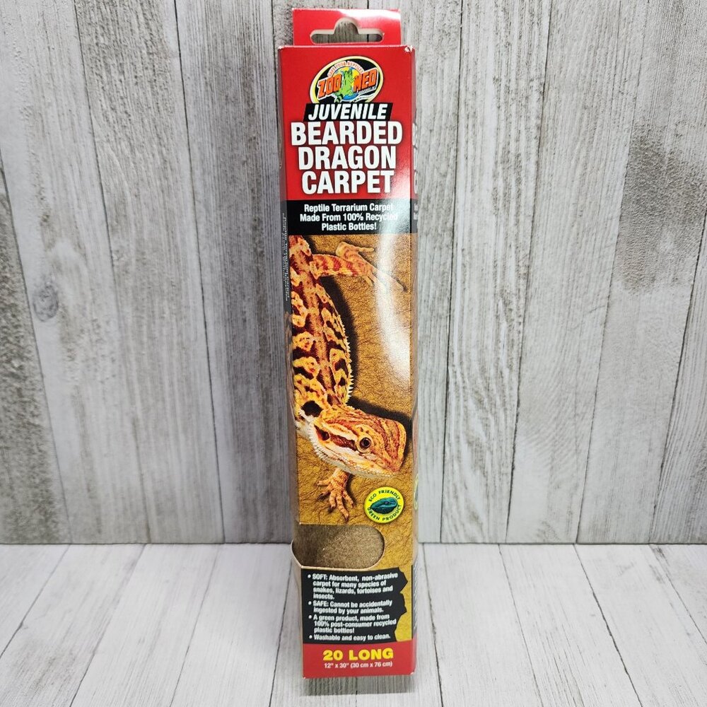 Zoo Med Juvenile Bearded Dragon Reptile Terrarium Carpet 20 Long 12 x 30 in